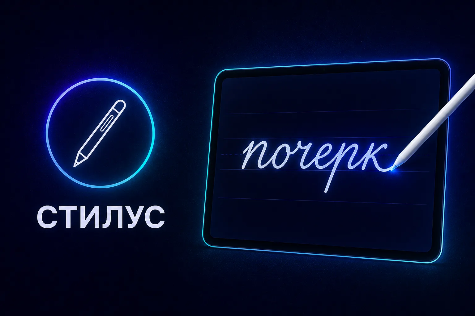 Стилус для имитации письма на планшете